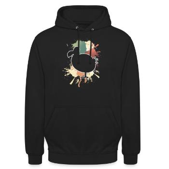 Dodo - Unisex Hoodie - black - Front - Alina (178cm) & Michal (187cm)