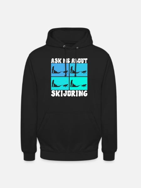 Sledding Sled dogs - Unisex Hoodie - black