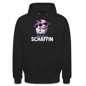 Schäffin | Beste Chefin | Kollegen Geschenk - Unisex Hoodie - Schwarz - Vorne - Alina (178cm) & Michal (187cm)