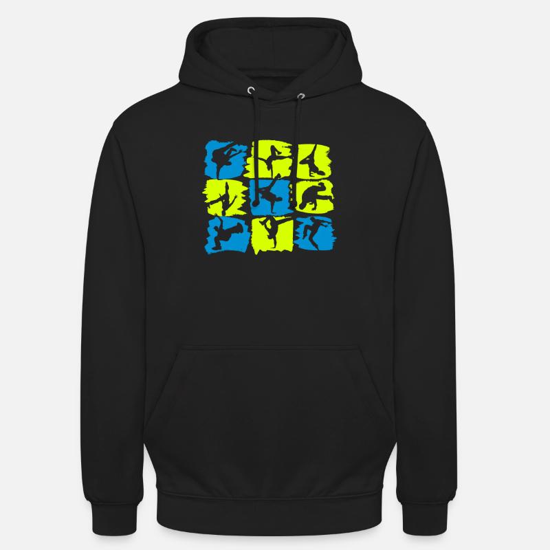 Breakdance Breakdancer - Tänzer B-Boying Geschenk - Unisex Hoodie - Schwarz
