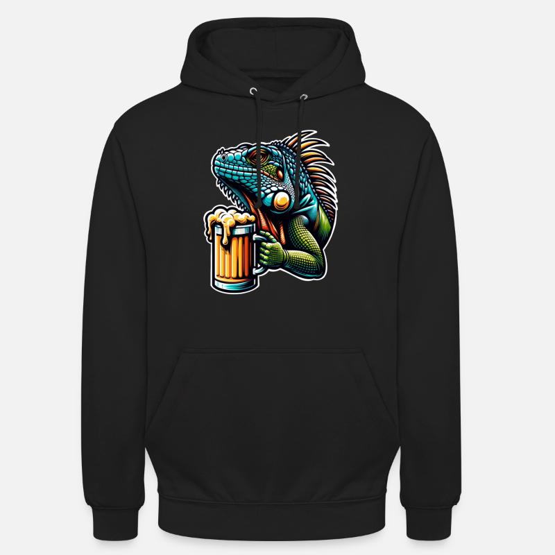 Bière d’iguane - Sweat-shirt à capuche unisexe - noir