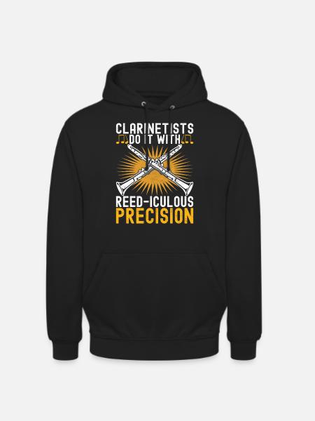Clarinet Wind Instrument Clarinet player - Unisex Hoodie - black