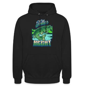 Toller Hecht - Unisex Hoodie - Schwarz - Vorne - Alina (178cm) & Michal (187cm)