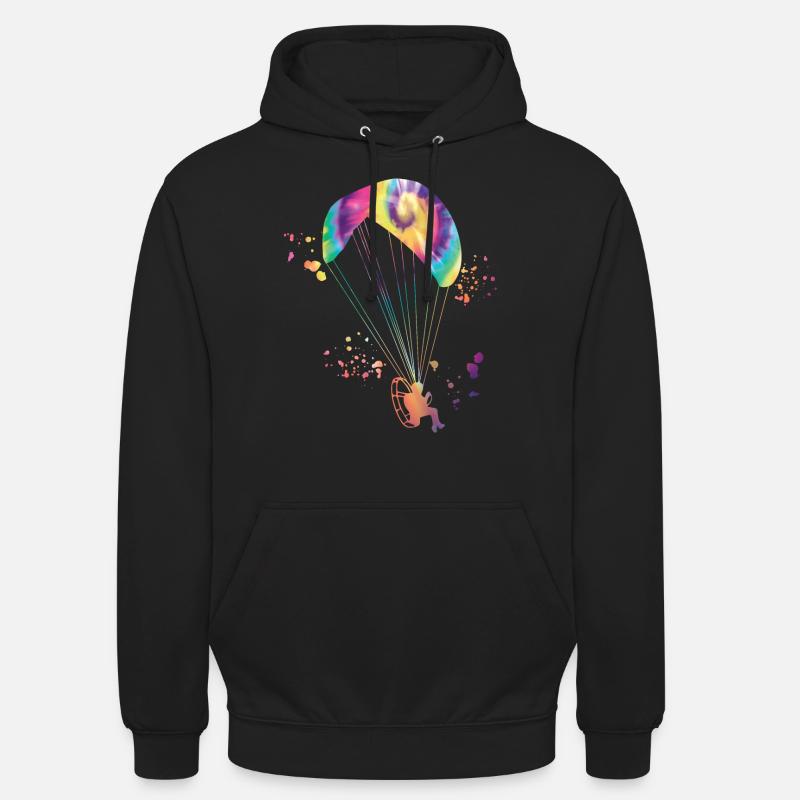 Parapente motorisé Paramoteur Paramoteur - Sweat-shirt à capuche unisexe - noir