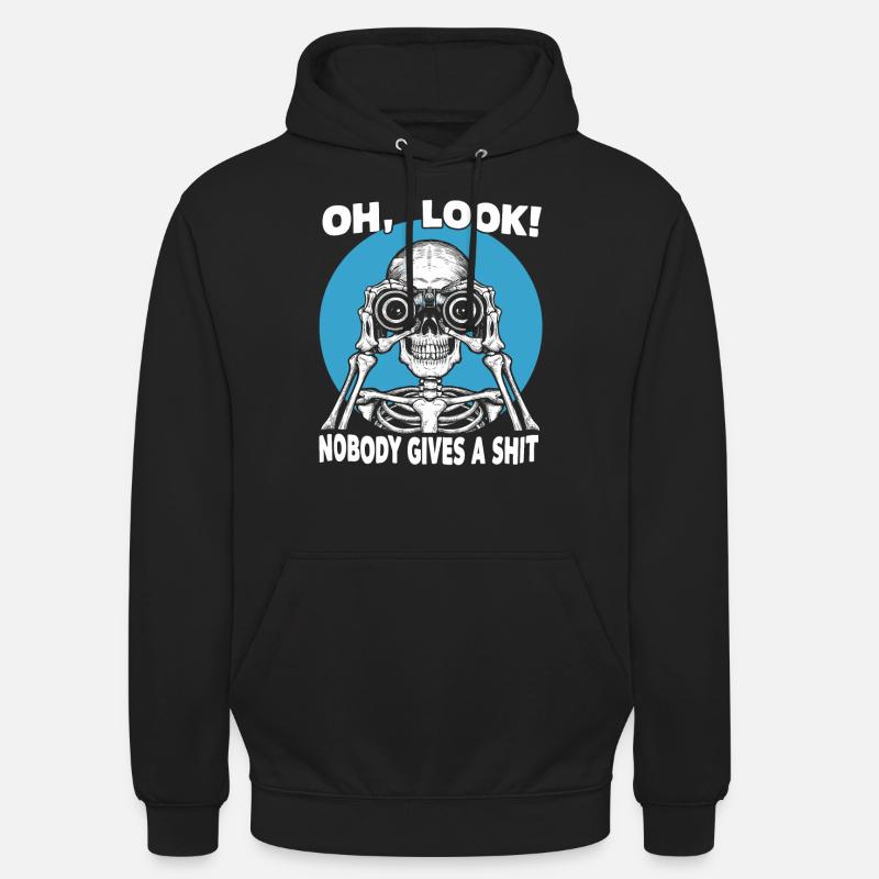 Funny skeleton design - Unisex Hoodie - black