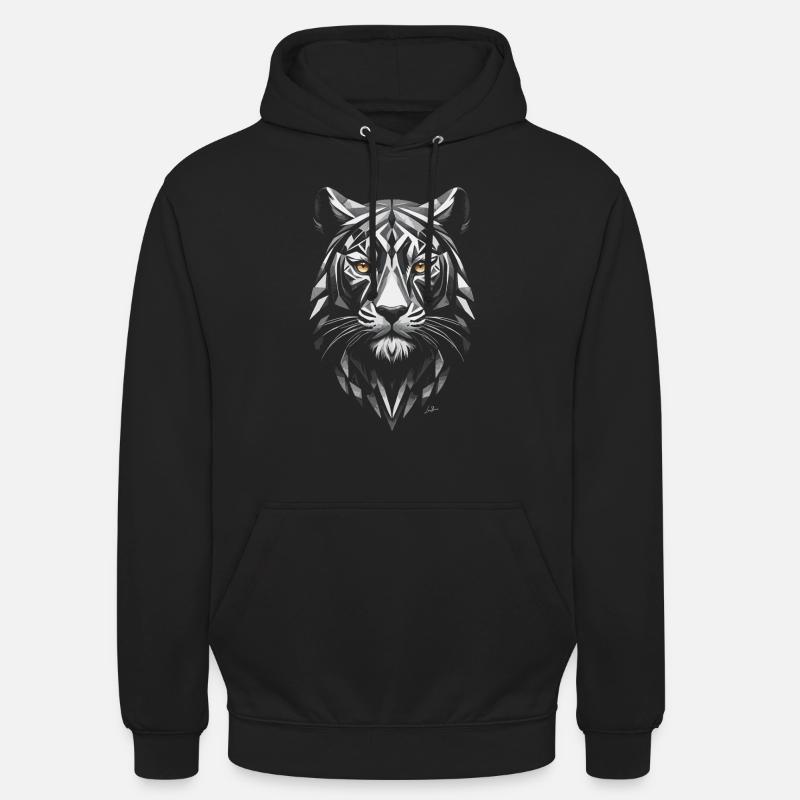 Wild - Panthère géométrique - Sweat-shirt à capuche unisexe - noir