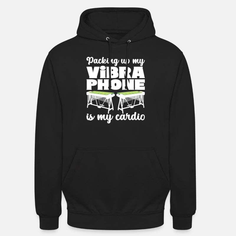 Vibraphon, vibraphonist - Unisex Hoodie - black