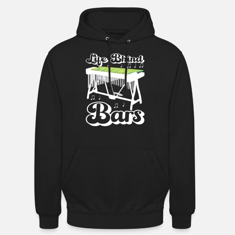 Vibraphon, vibraphoniste - Sweat-shirt à capuche unisexe - noir