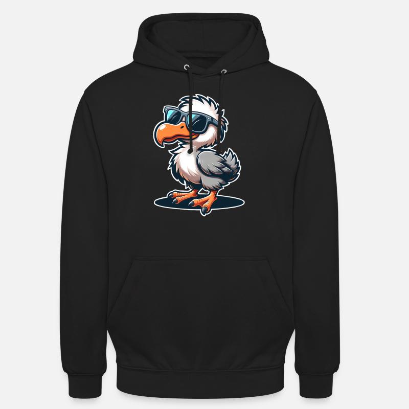 Dodo - Sweat-shirt à capuche unisexe - noir