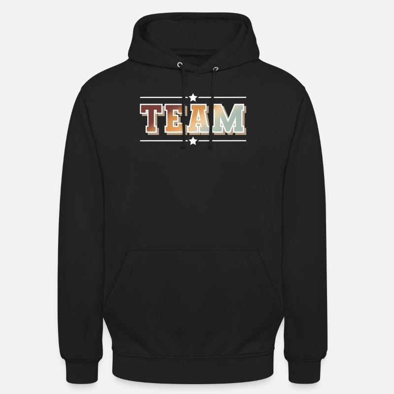équipe - Sweat-shirt à capuche unisexe - noir