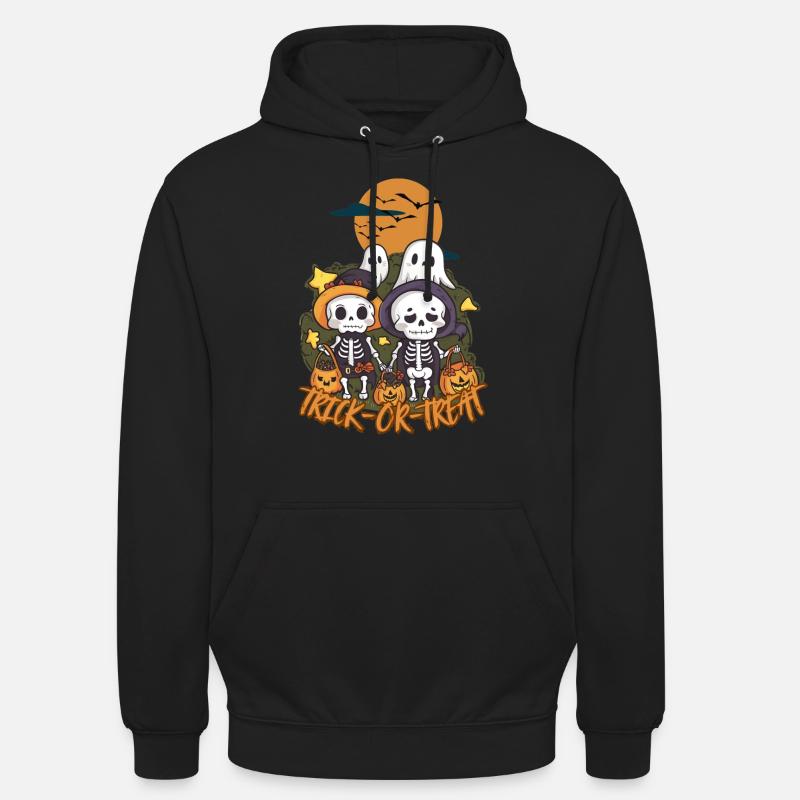 Süßes oder Saures Süßes oder Saures Unisex Kinder T-Shirt mit süßen Skeletten Unisex Hoodie