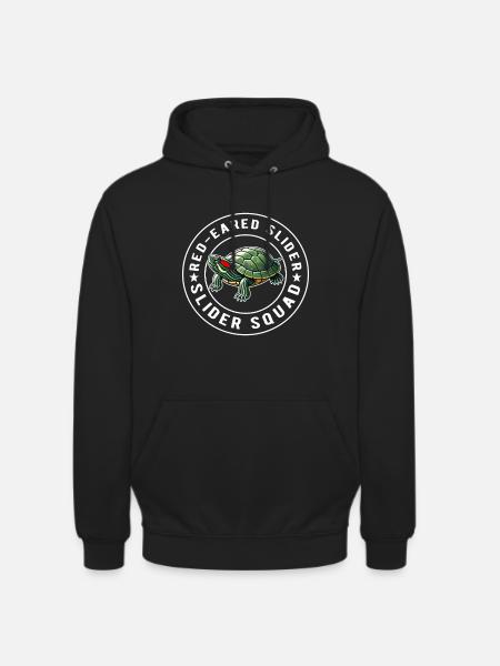 Turtle Red-eared Turtle - Unisex Hoodie - black