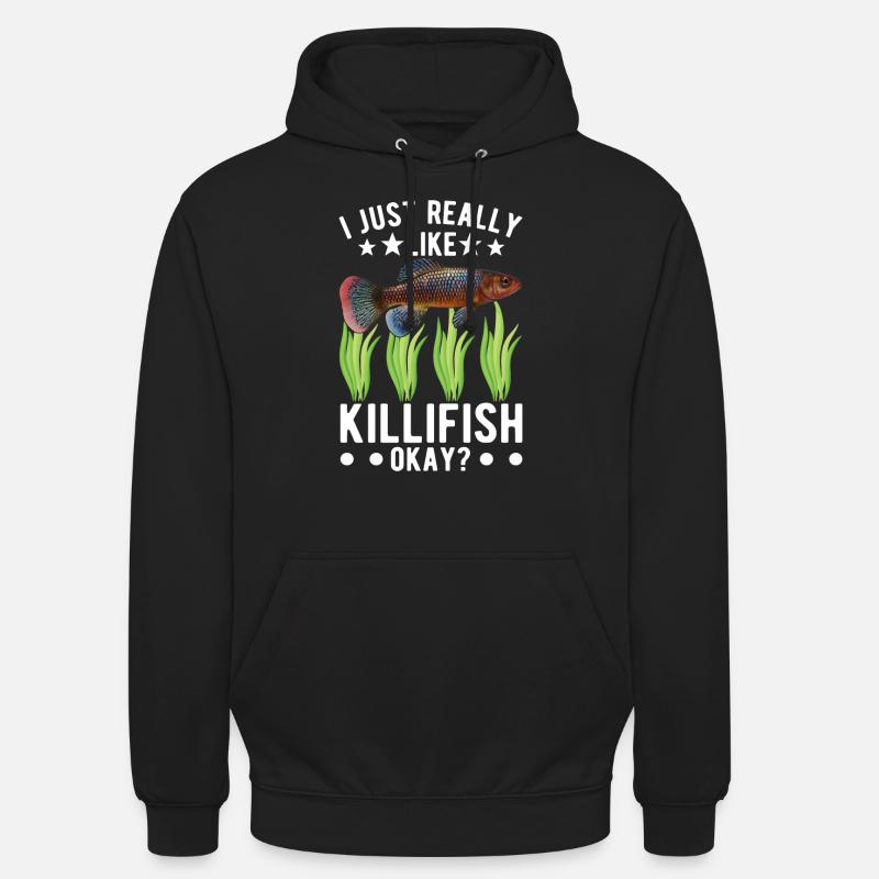 Killifish Quarium Fish - Sweat-shirt à capuche unisexe - noir