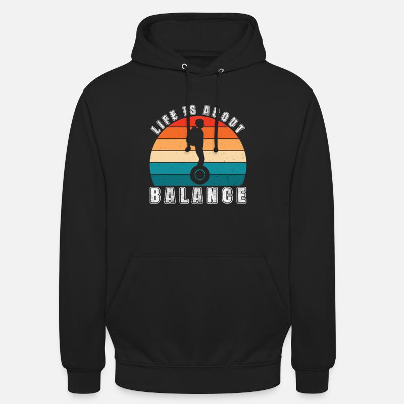 EUC Monoroue - Sweat-shirt à capuche unisexe - noir
