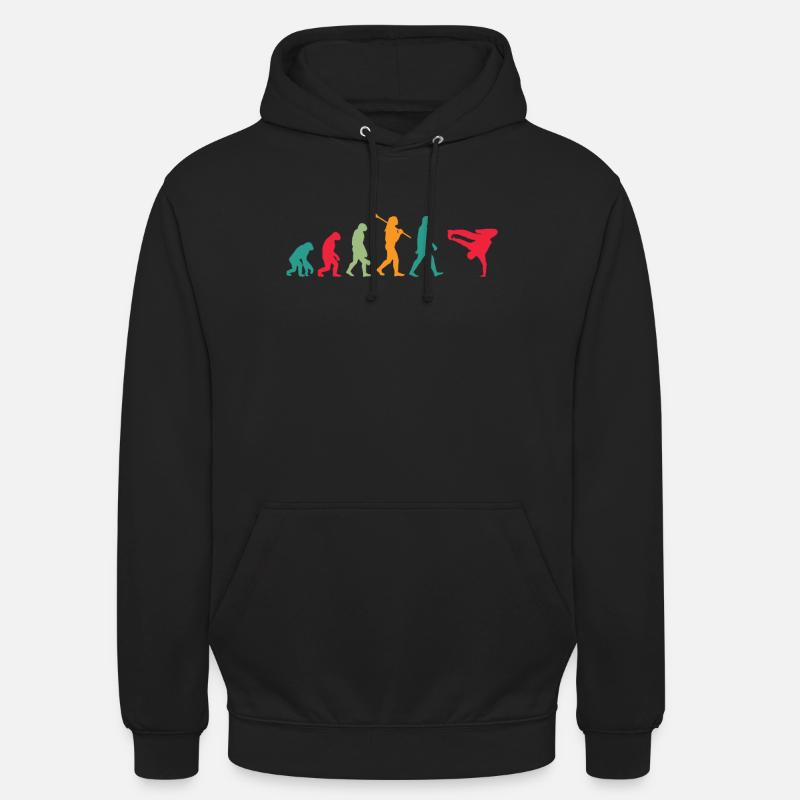 Évolution Breakdance - Sweat-shirt à capuche unisexe - noir
