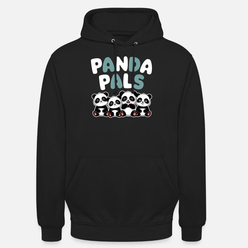 Panda Group Design Panda Pals - Unisex Hoodie - black