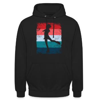 Figure Skating Figure Skating Skating - Unisex Hoodie - black - Front - Alina (178cm) & Michal (187cm)