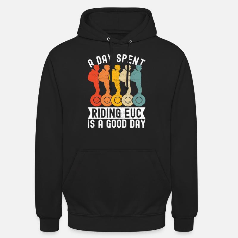 EUC Monoroue - Sweat-shirt à capuche unisexe - noir