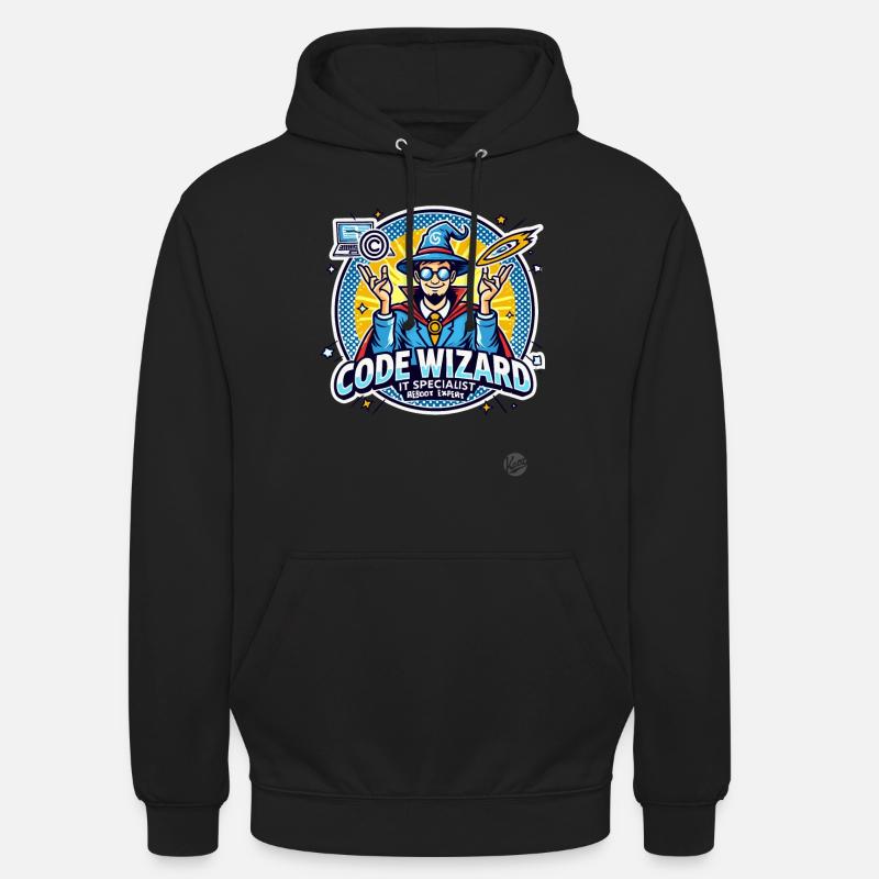 Code-Zauberer Neustart-Spezialist IT-Experte - Unisex Hoodie - Schwarz