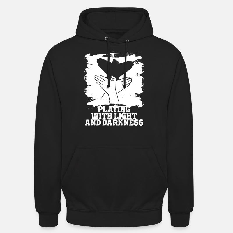Spectacle de théâtre d'ombres - Sweat-shirt à capuche unisexe - noir