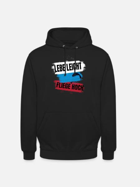 Live light, fly high - Unisex Hoodie - black