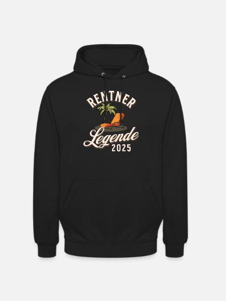Rentner 2025 - Unisex Hoodie - Schwarz