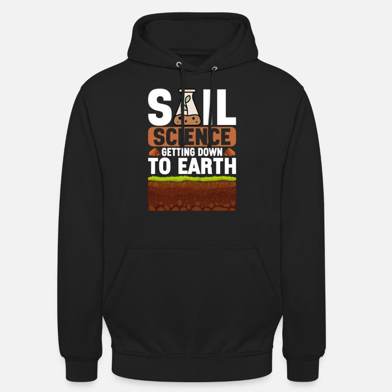 Bodenwissenschaftler Science du sol - Sweat-shirt à capuche unisexe - noir