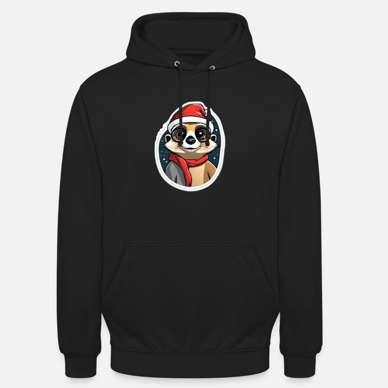 Suricate Noël - Sweat-shirt à capuche unisexe - noir