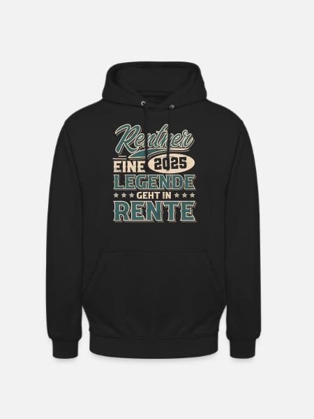 Rentner 2025 - Unisex Hoodie - Schwarz