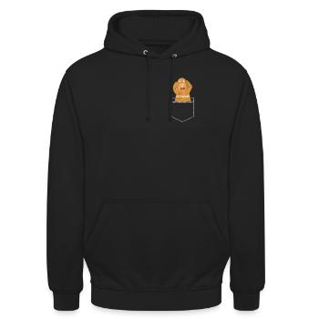 Plätzchen - Unisex Hoodie - Schwarz - Vorne - Alina (178cm) & Michal (187cm)