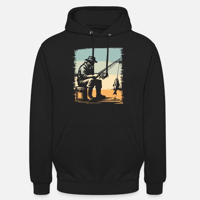 Pêche Pêcheurs Pêche - Sweat-shirt à capuche unisexe - noir