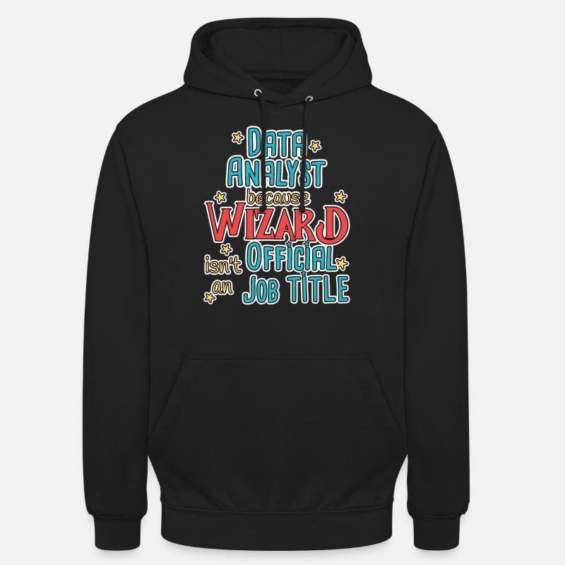 Data Analyst Wizard - Unisex Hoodie - black