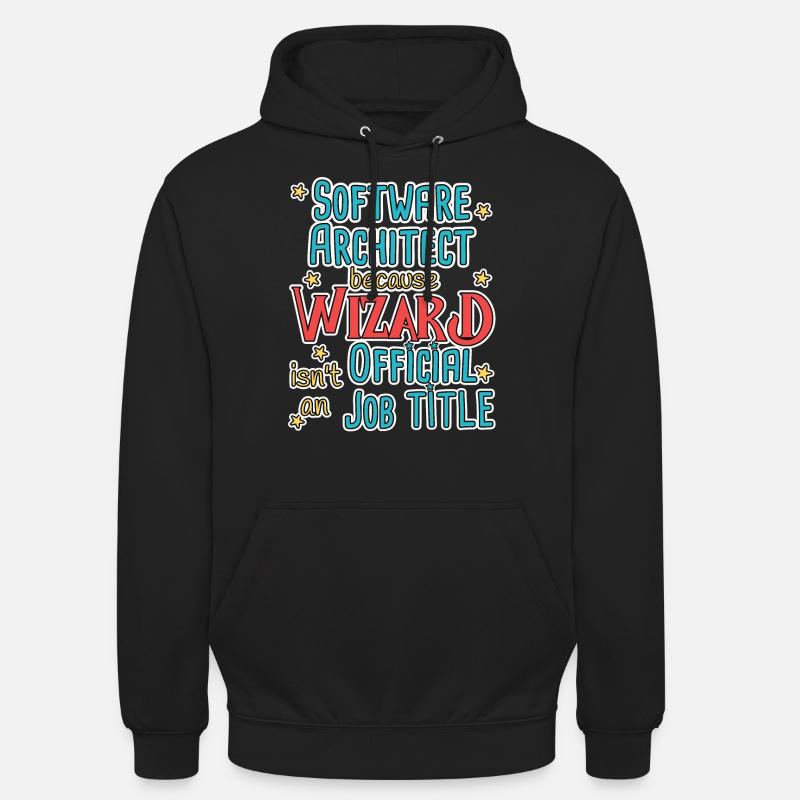 Software Architect Wizard Software Architecture - Sweat-shirt à capuche unisexe - noir