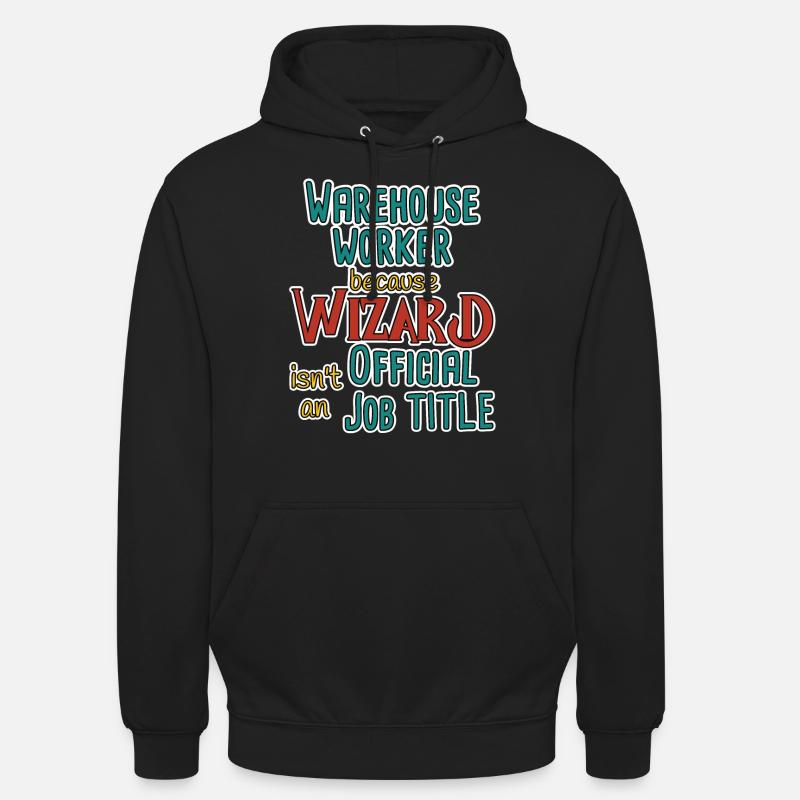 Assistant Magasinier - Sweat-shirt à capuche unisexe - noir