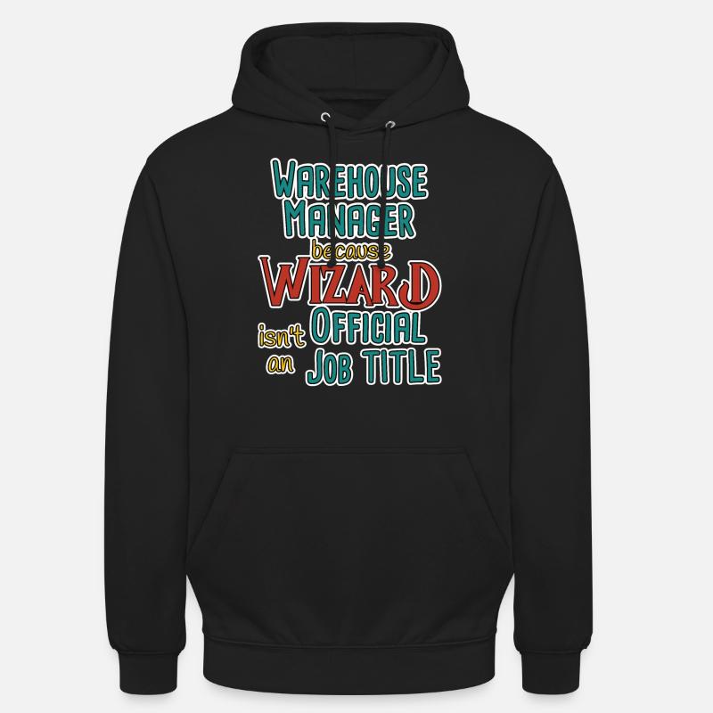 Assistant Gestionnaire d’entrepôt - Sweat-shirt à capuche unisexe - noir