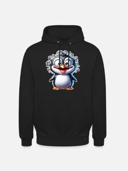 Penguin - Unisex Hoodie - black