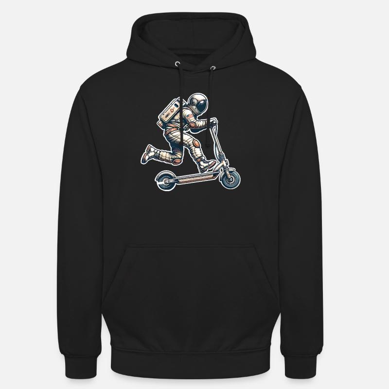 E-Scooter E-Roller Astronaut Scooter - Sweat-shirt à capuche unisexe - noir