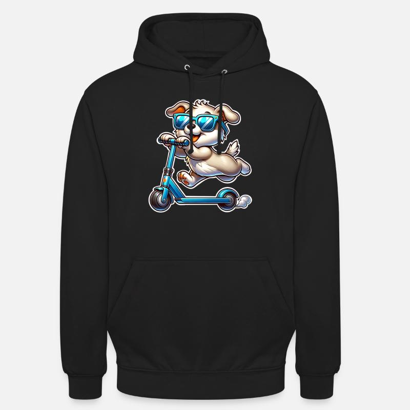 Tretroller E-Scooter E-Roller - Unisex Hoodie - Schwarz