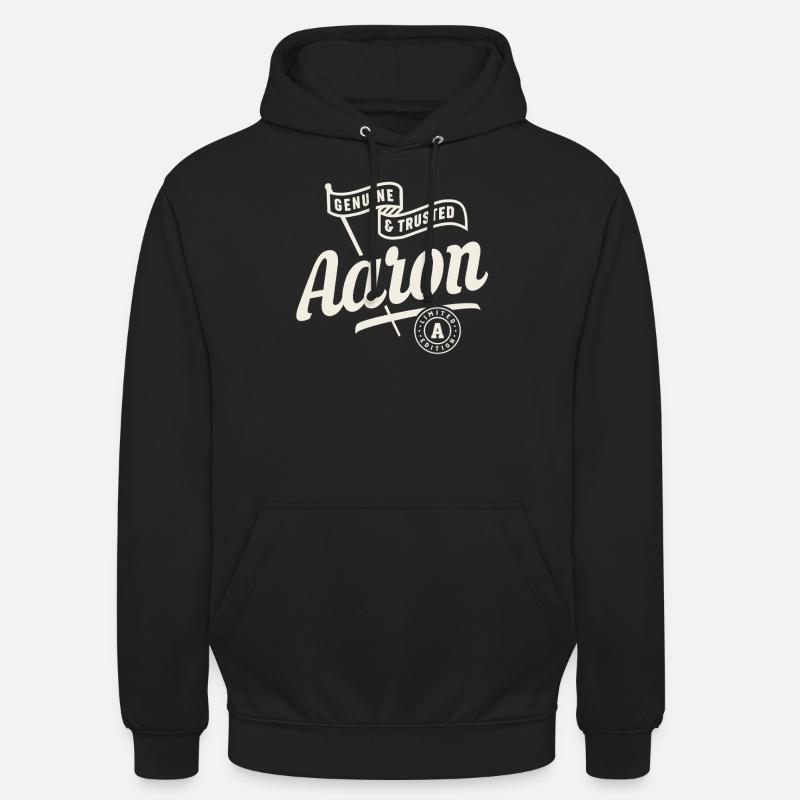 Aaron Name Custom - Aaron - Unisex Hoodie - black