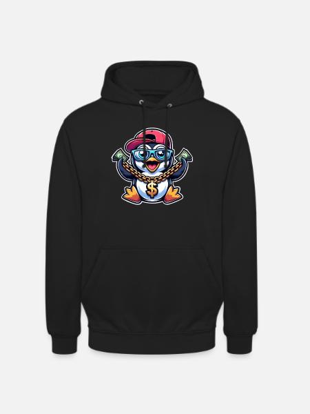 Penguin - Unisex Hoodie - black