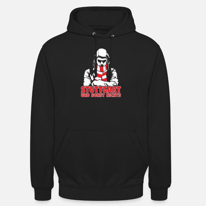 Stuttgart und sonst nichts - Unisex Hoodie - Schwarz