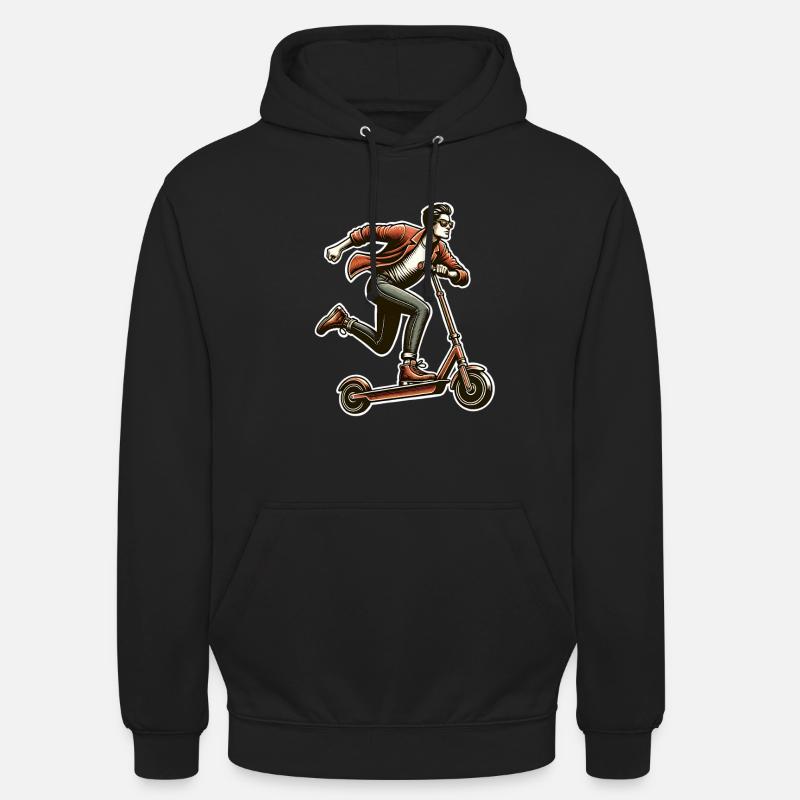 Trottinettes E-Scooters E-Scooters - Sweat-shirt à capuche unisexe - noir