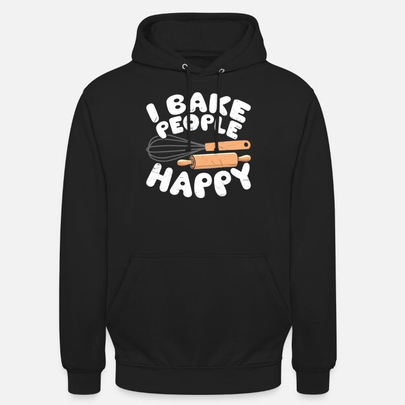 Backen Bäcker Bäckerei - Unisex Hoodie - Schwarz