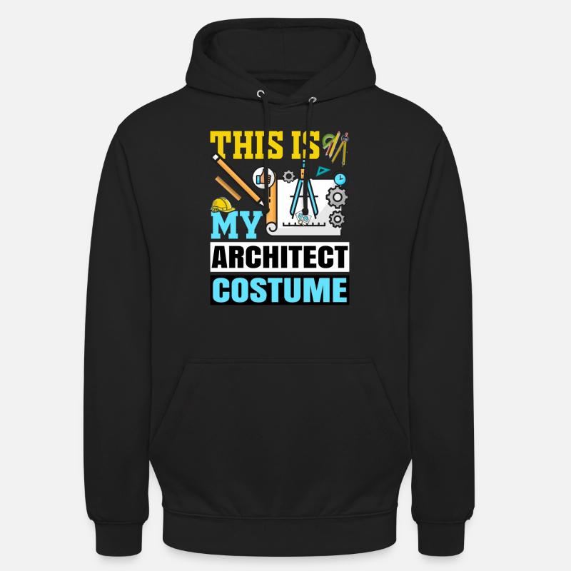 Architecte - Sweat-shirt à capuche unisexe - noir