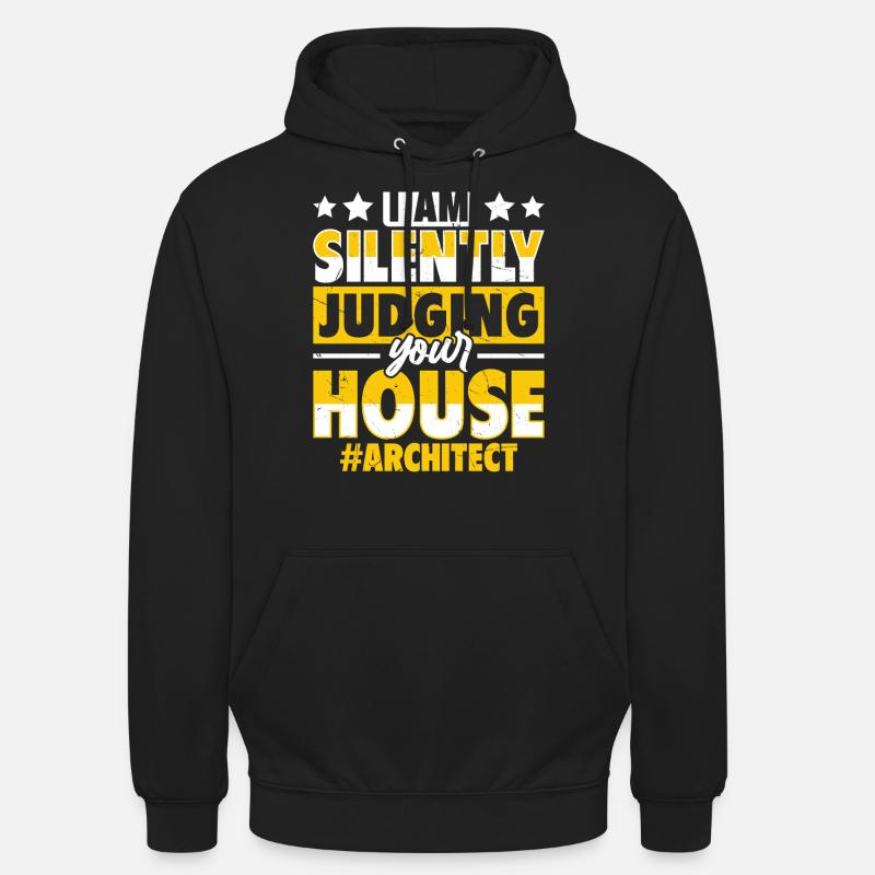 Architecte - Sweat-shirt à capuche unisexe - noir