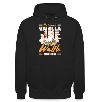 Professional Vanilla Waffle Maker - Unisex Hoodie - Schwarz - Vorne - Alina (178cm) & Michal (187cm)