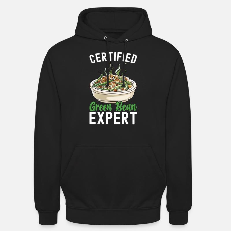 Casserole de haricots verts - Sweat-shirt à capuche unisexe - noir