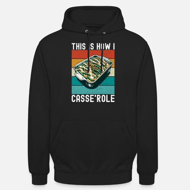 Casserole de haricots verts - Sweat-shirt à capuche unisexe - noir