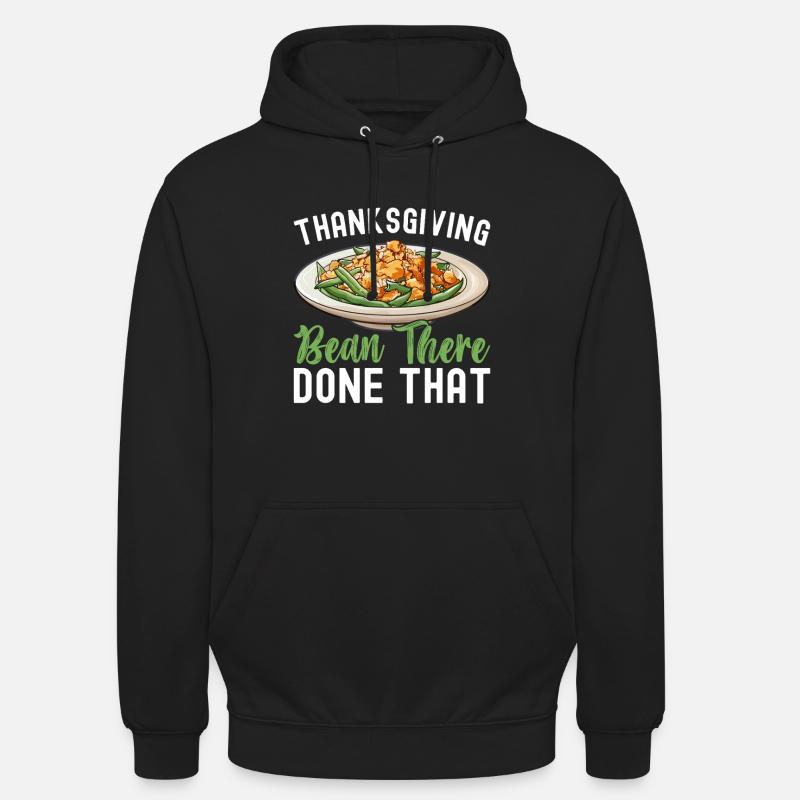 Casserole de haricots verts - Sweat-shirt à capuche unisexe - noir