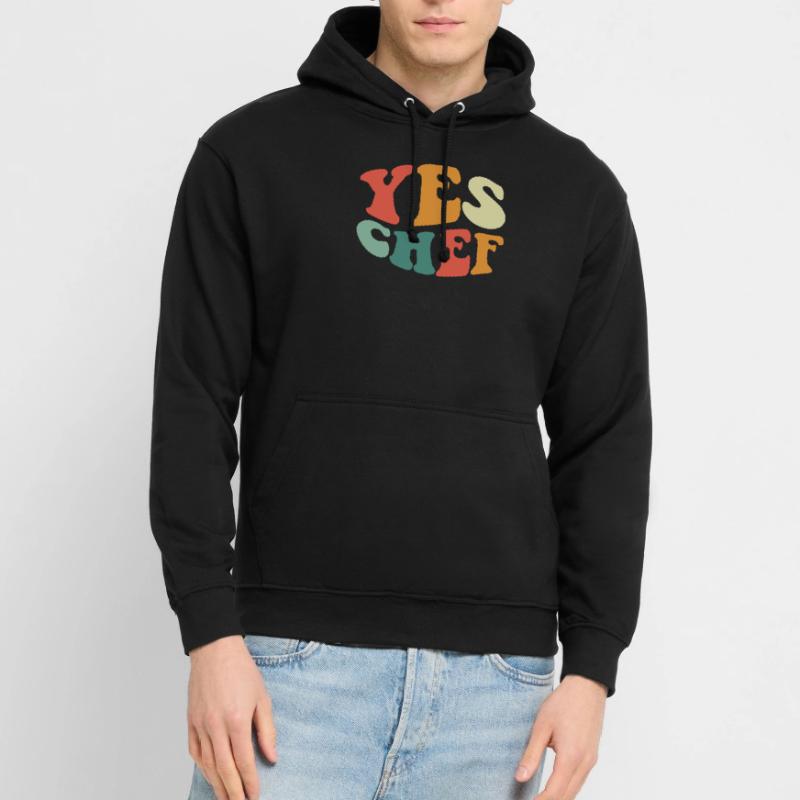 Yes Chef Funny Restaurant Kitchen Cooking Yes Chef Unisex Hoodie